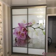 Шкаф-купе с фотопечатью "Орхидей" на заказ